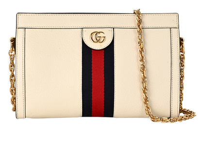 Ophidia Chain Bag, &pound;695, Handbags, White, Leather, Front view